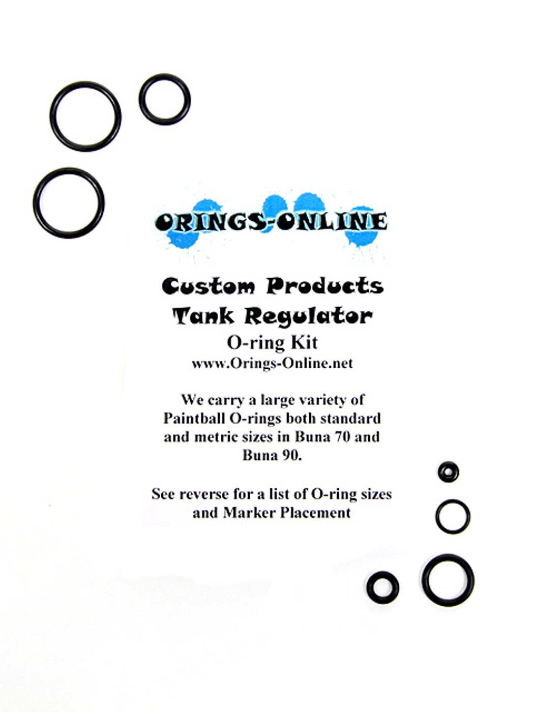 Custom Products Tank Regulator O-ring Kit x4